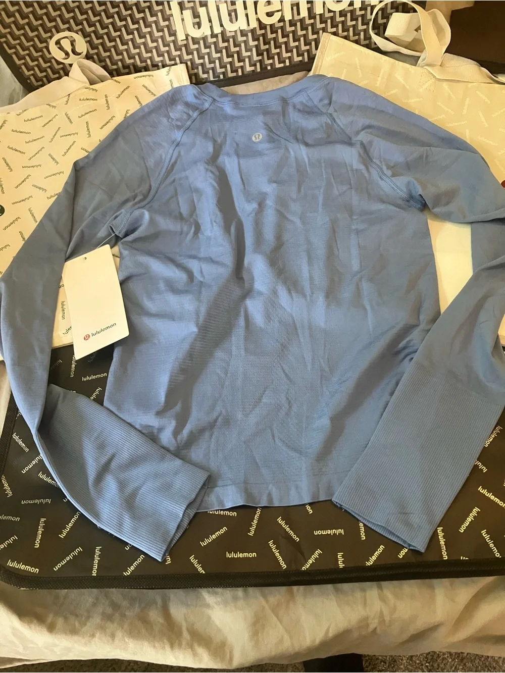 NWT Lululemon Swiftly Tech Long Sleeve 2.0 *Race, Sz 6, Prep Blue